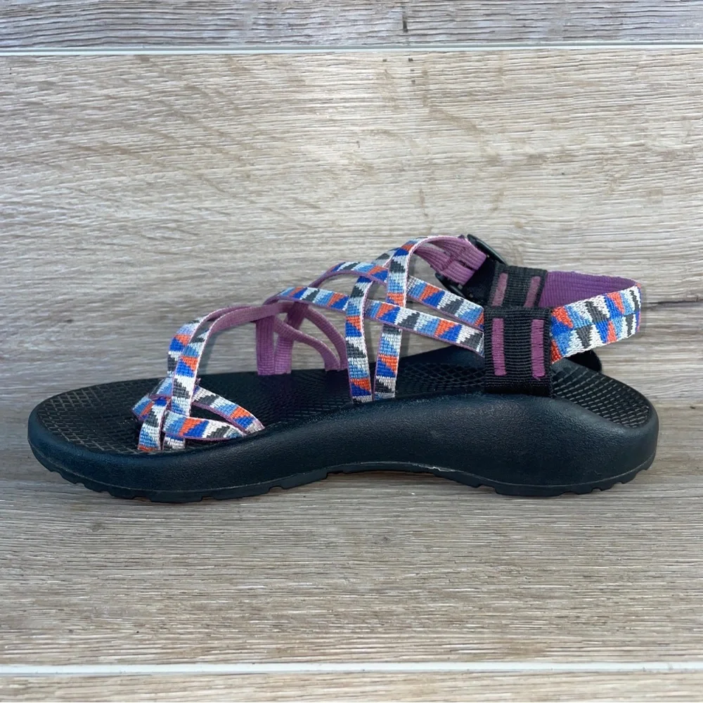 Chaco Women's Z/Cloud X2 Remix Poplin Berry Sport Outdoor Sandals Size 8 Purple - Picture 4 of 10
